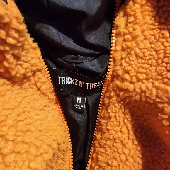 Dolls Kill Pumpkin Sherpa Hoodie - Picture 4 of 4